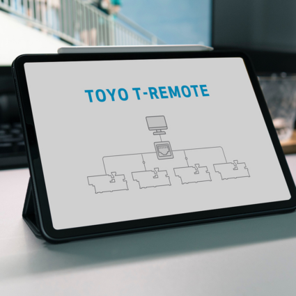 Toyo T remote pantalla control remoto inyectoras